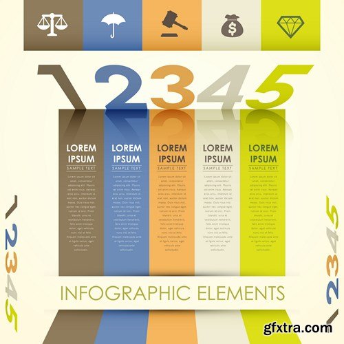 Collection of infographics vol.108, 25xEPS