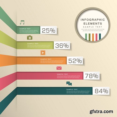 Collection of infographics vol.108, 25xEPS