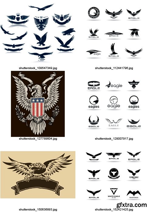 Amazing SS - Eagle Illustrations, 25xEPS