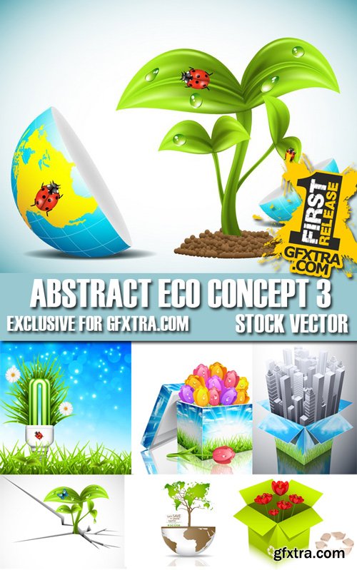 Stock Vectors - Abstract Eco concept 3, 25xEps