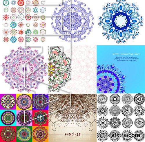 Stock Vectors - Mandala 2, 25xEPS