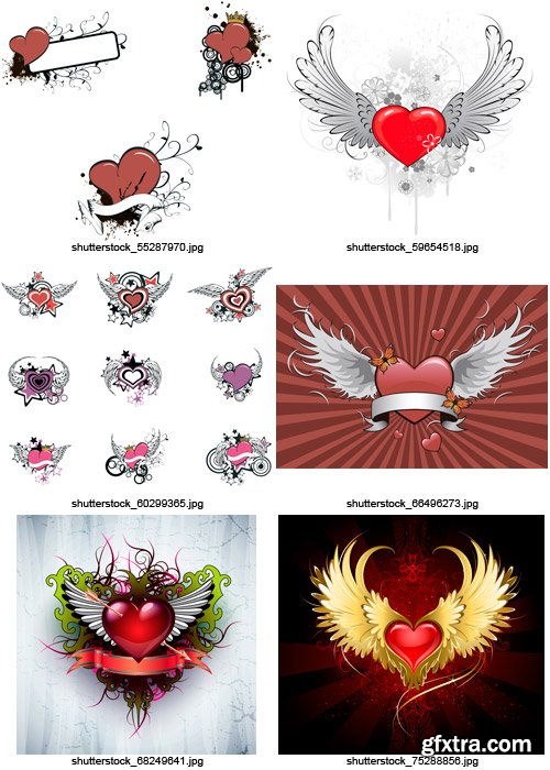 Amazing SS - Decorated Hearts, 25xEPS