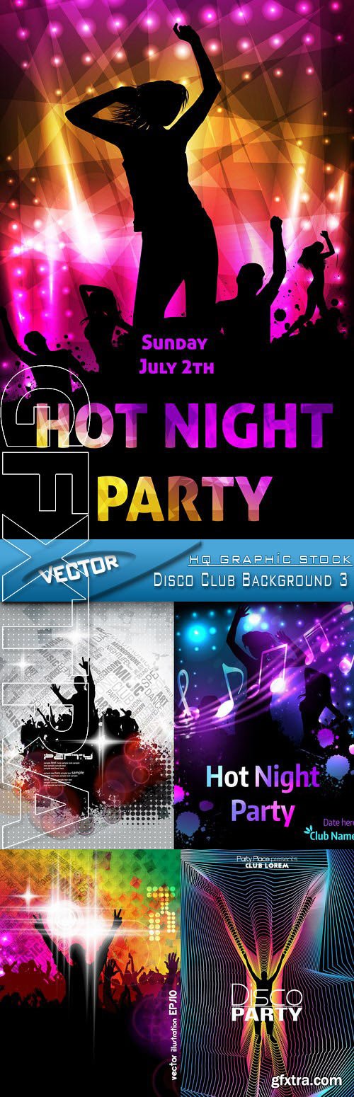 Stock Vector - Disco Club Background 3