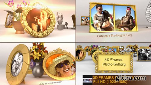 Videohive 3D Frames Photo Gallery 7085311