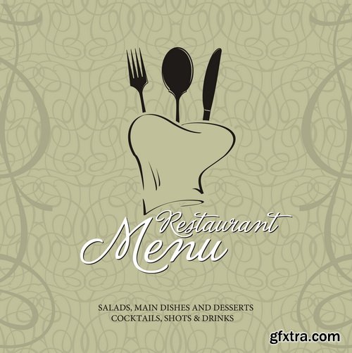 Amazing SS - Restaurant menu, 25xEPS