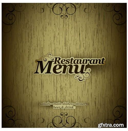 Amazing SS - Restaurant menu, 25xEPS