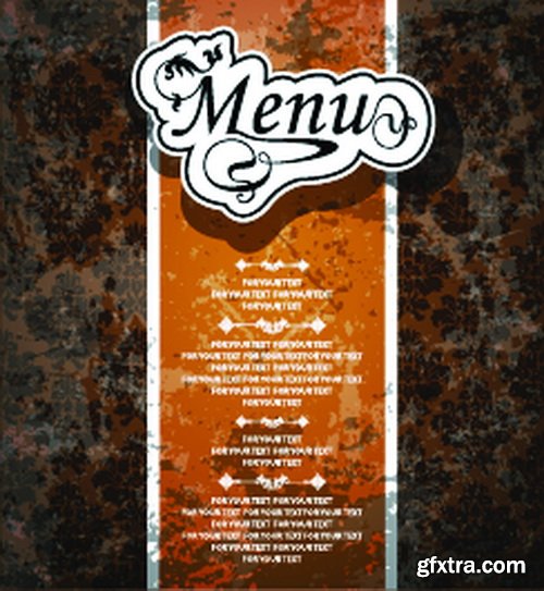 Amazing SS - Restaurant menu, 25xEPS