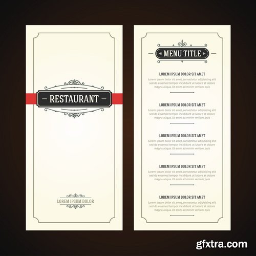 Amazing SS - Restaurant menu, 25xEPS