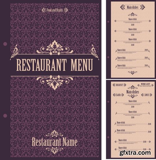 Amazing SS - Restaurant menu, 25xEPS