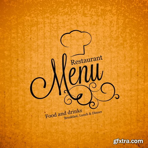 Amazing SS - Restaurant menu, 25xEPS