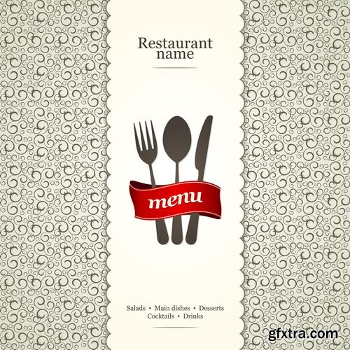 Amazing SS - Restaurant menu, 25xEPS