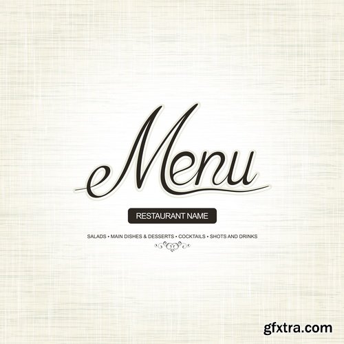 Amazing SS - Restaurant menu, 25xEPS