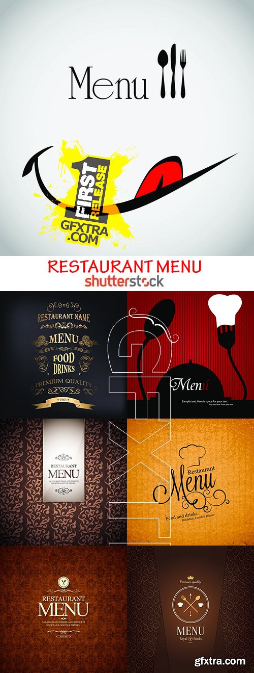 Amazing SS - Restaurant menu, 25xEPS