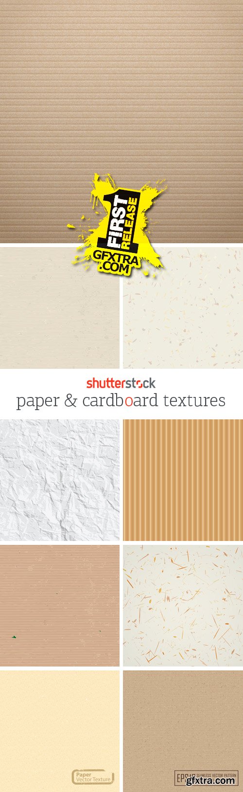 Amazing SS - Paper & Cardboard Textures, 25xEPS