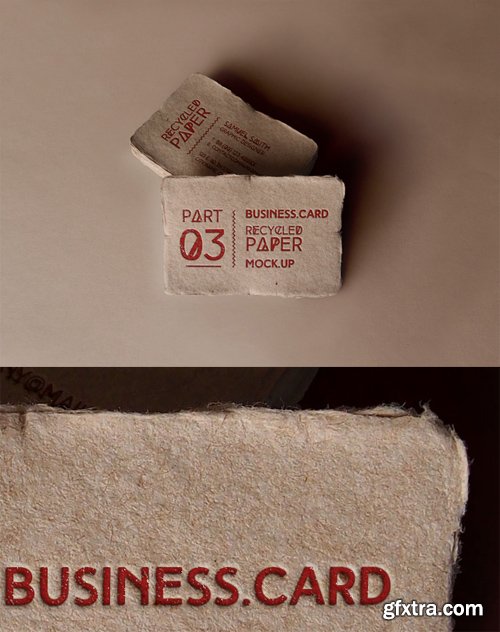 Business Card Recycled Paper Mock up Part 3