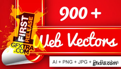 900+ Vectors with PNG and Photoshop Brushes