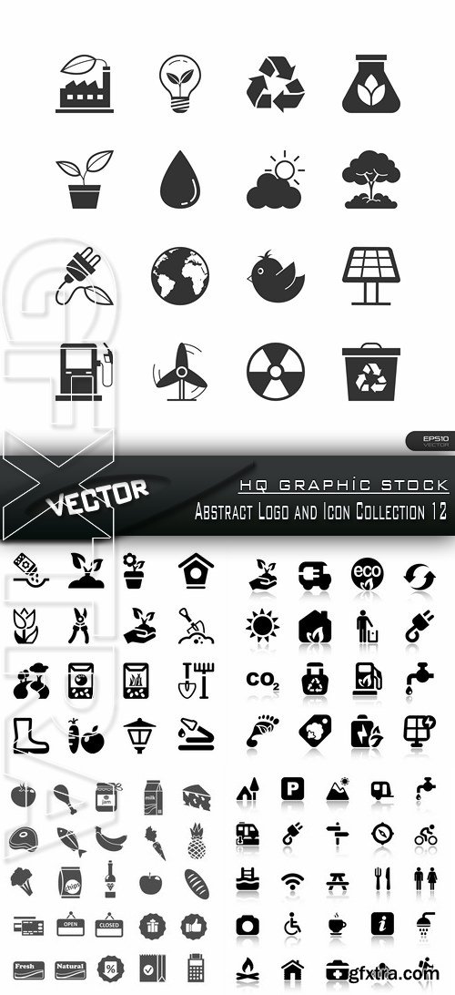 Stock Vector - Abstract Logo and Icon Collection 12