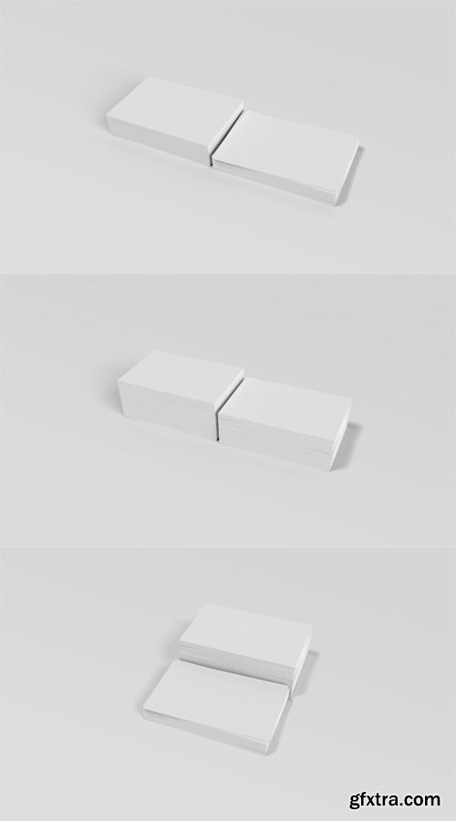 3 Business Card Mock ups PSD Set