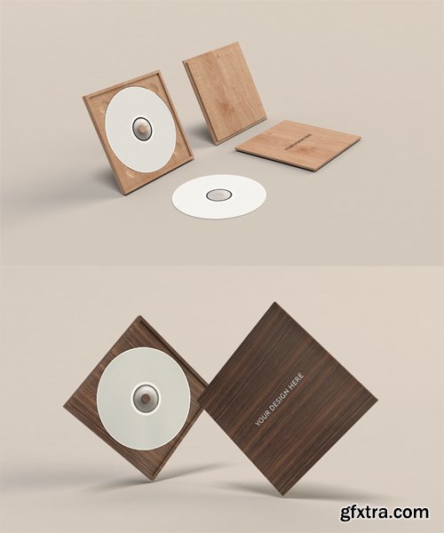 2 CD Case Mock up Templates