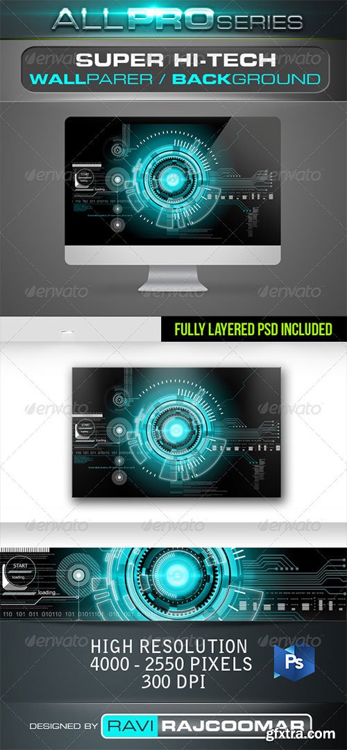 GraphicRiver - Super Hi-Tech Background 2627232