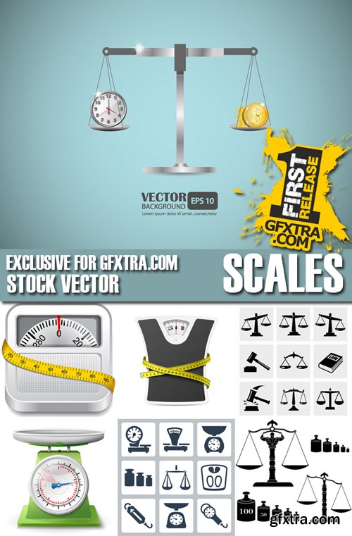 Stock Vectors - Scales, 25xEPS