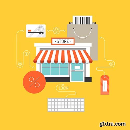 E-Commerce Vectors - 25x EPS