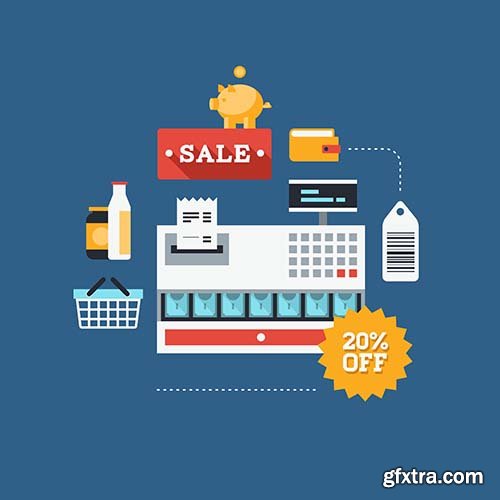 E-Commerce Vectors - 25x EPS