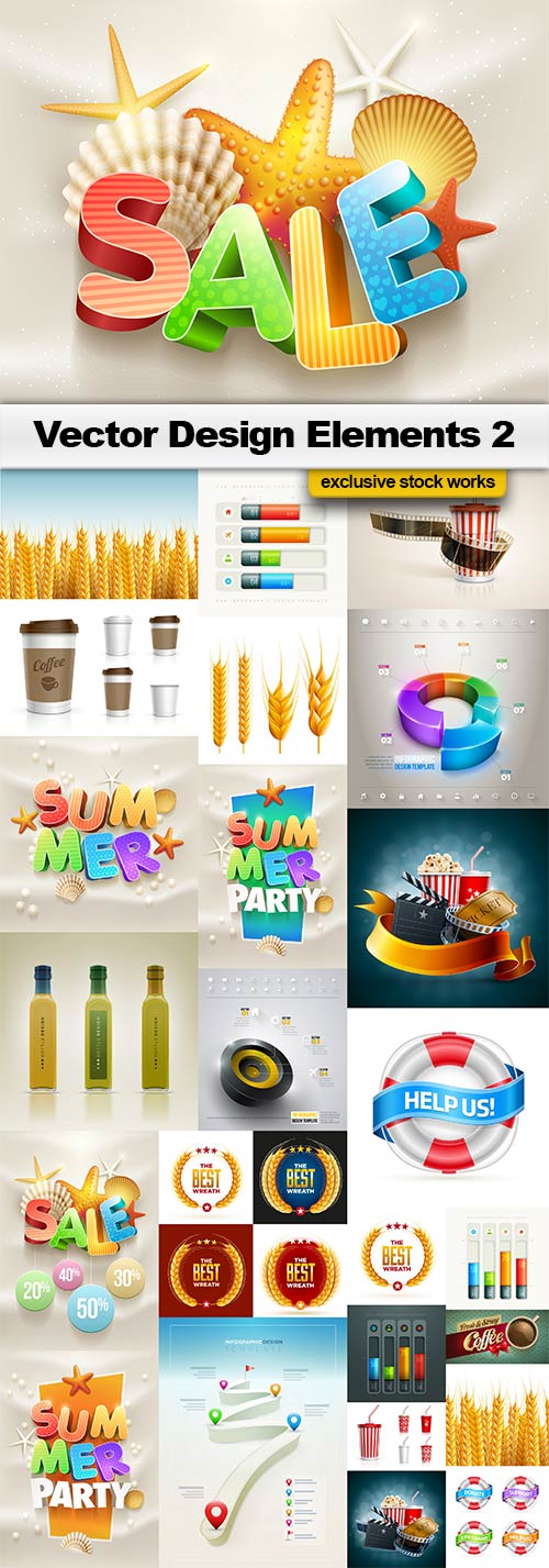 Vector Design Elements 2 - 25x EPS