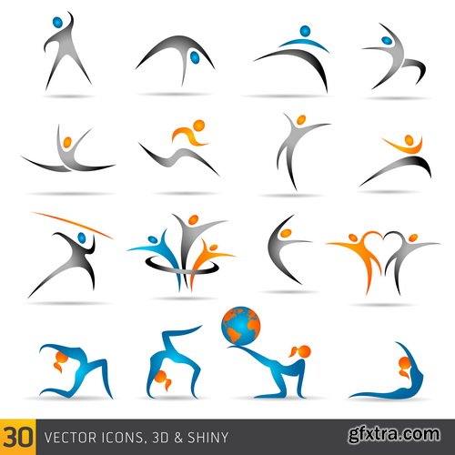 Amazing SS - Fitness elements and logos, 26xEPS