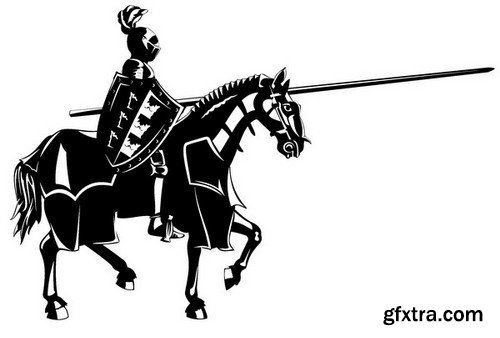 Stock Vectors - Knights 2, 25xEPS