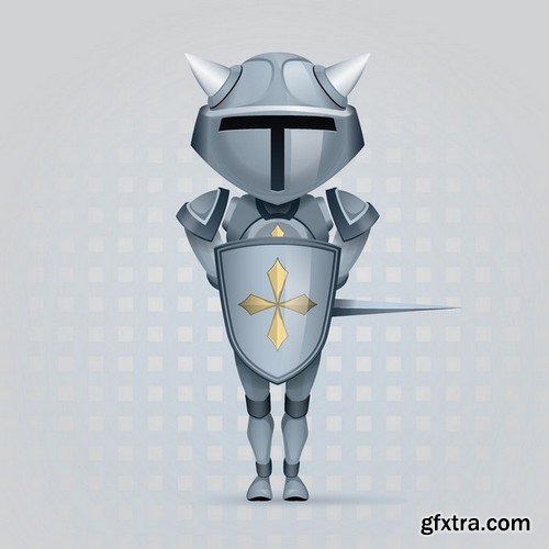 Stock Vectors - Knights 2, 25xEPS