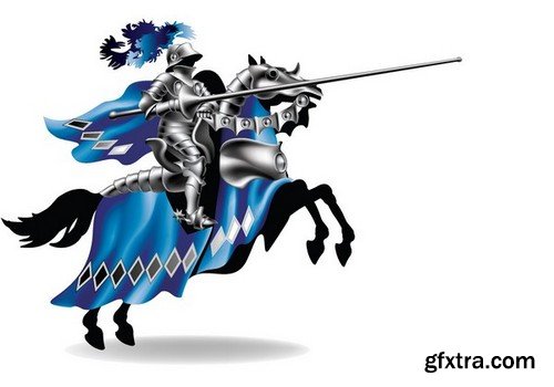 Stock Vectors - Knights 2, 25xEPS