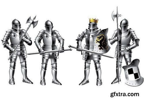 Stock Vectors - Knights 2, 25xEPS