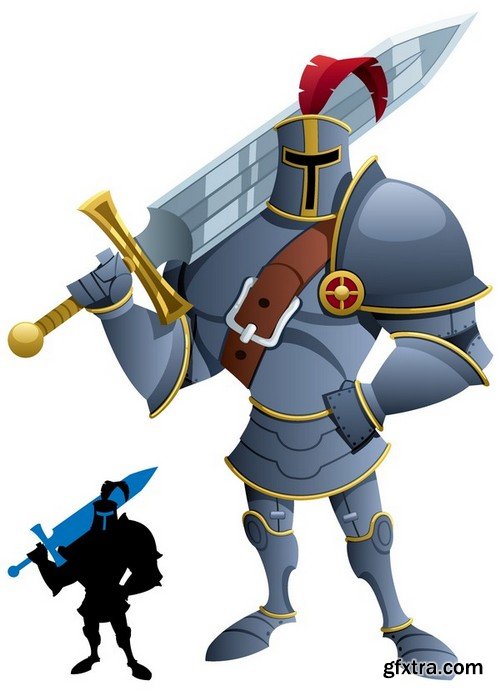 Stock Vectors - Knights 2, 25xEPS