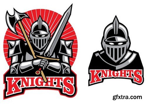 Stock Vectors - Knights 2, 25xEPS