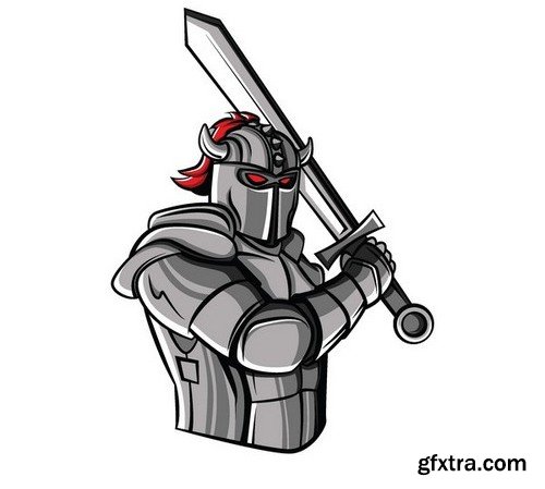 Stock Vectors - Knights 2, 25xEPS