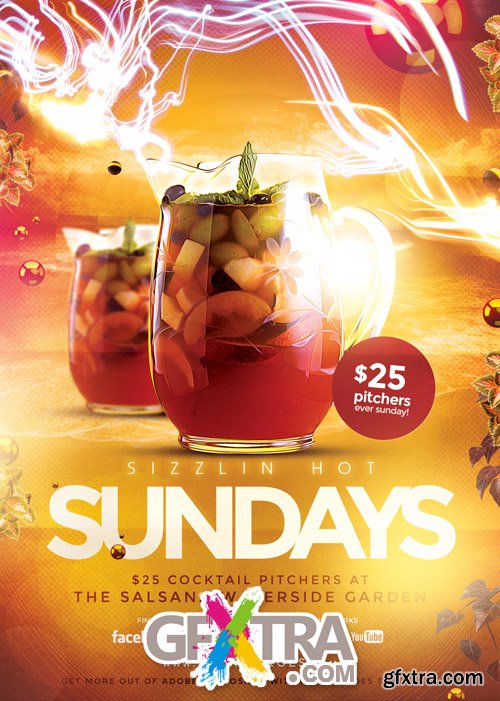 Sizzlin Sundays Flyer Template