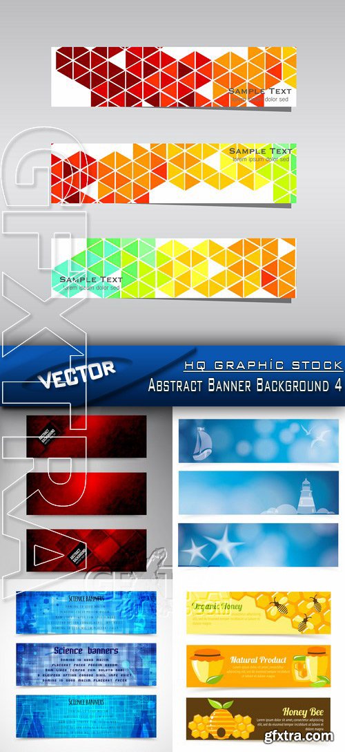 Stock Vector - Abstract Banner Background 4