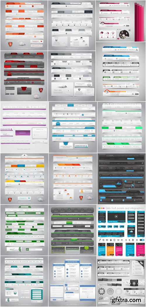 Web Interface Design #2 - 25x EPS