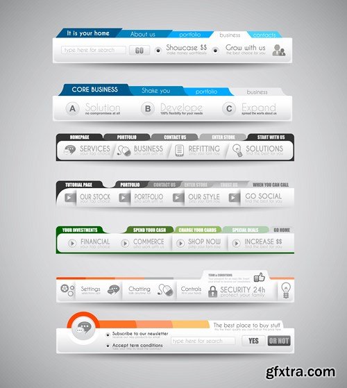 Web Interface Design #2 - 25x EPS