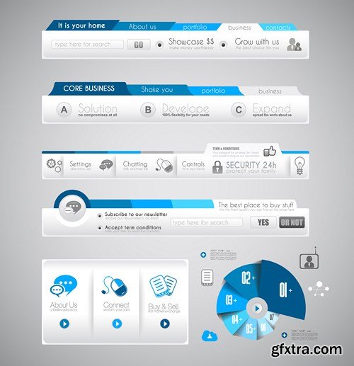 Web Interface Design #2 - 25x EPS