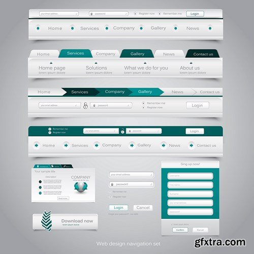 Web Interface Design #2 - 25x EPS