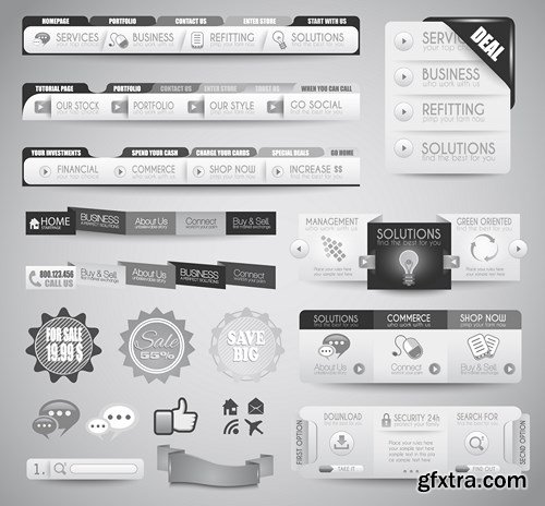 Web Interface Design #2 - 25x EPS