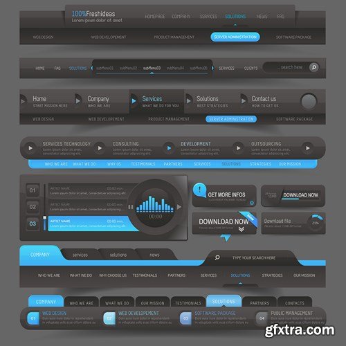 Web Interface Design #2 - 25x EPS