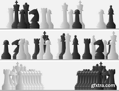 Stock Vectors - Chess 2, 25xEPS