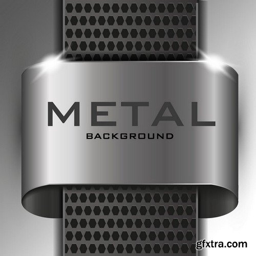 Stock Vectors - Metal background 4, 25xEPS