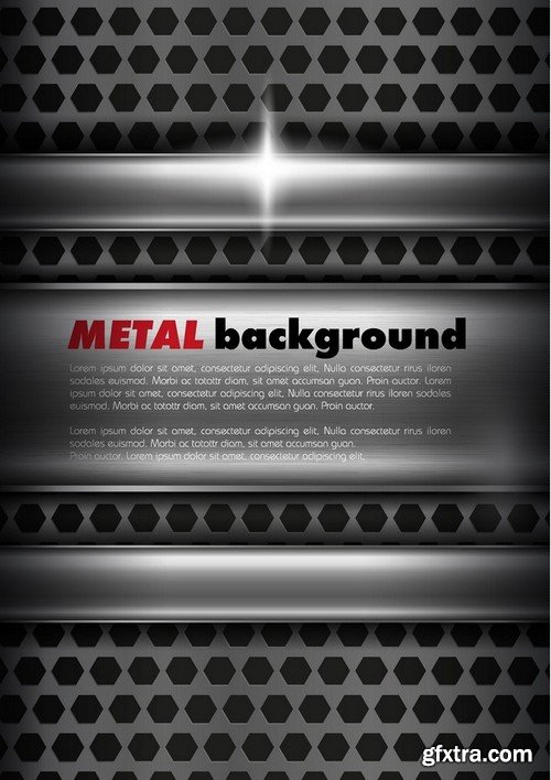 Stock Vectors - Metal background 4, 25xEPS