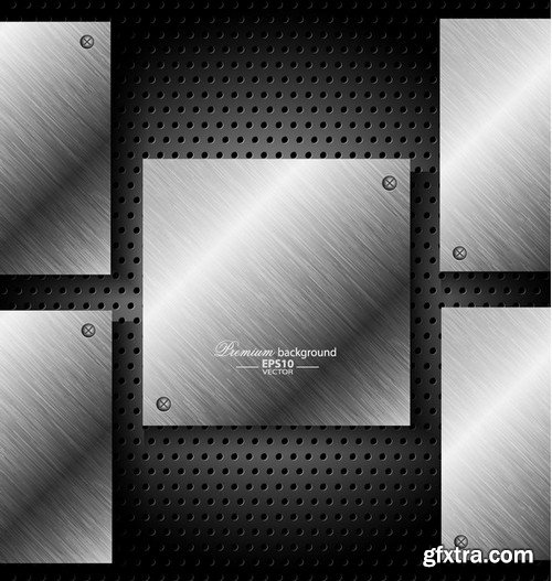 Stock Vectors - Metal background 4, 25xEPS