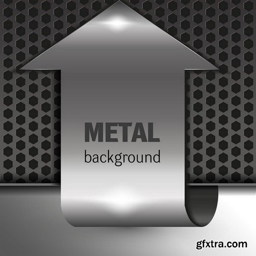 Stock Vectors - Metal background 4, 25xEPS