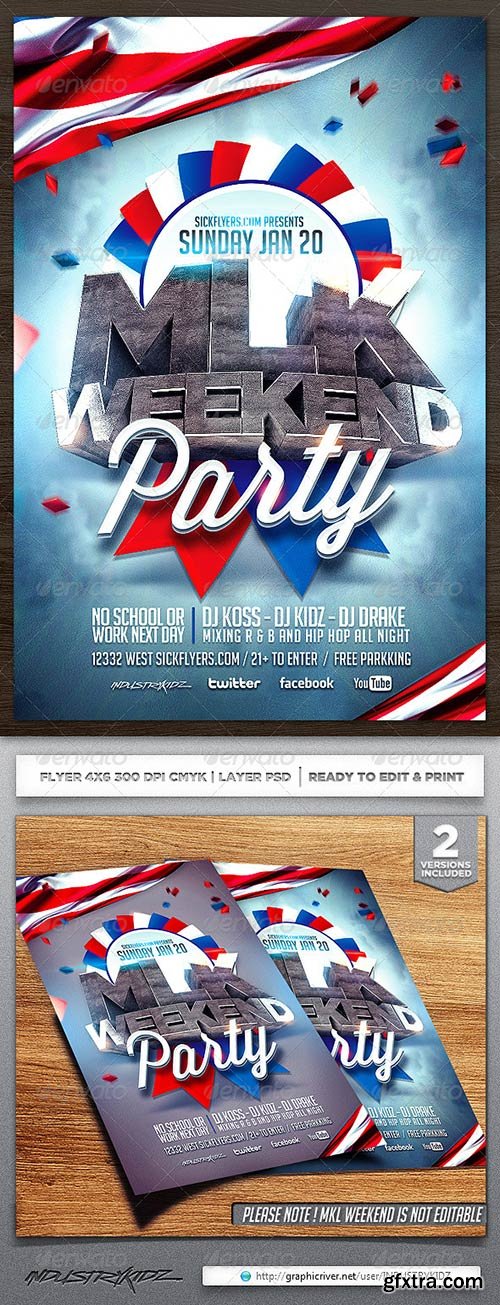 GraphicRiver - MLK Weekend Flyer Template